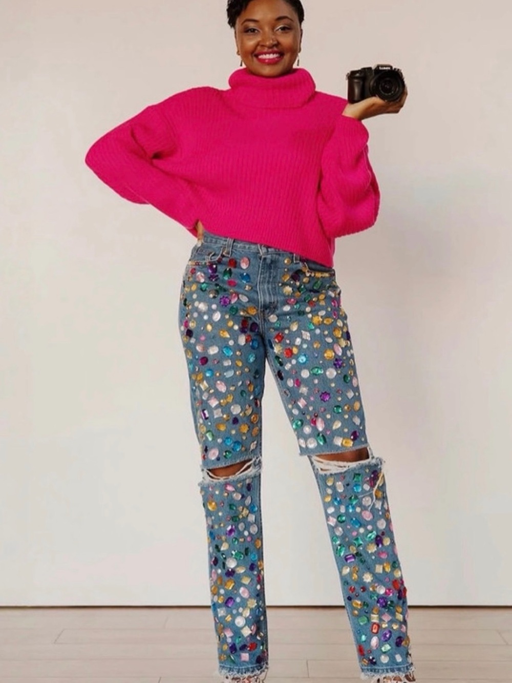Custom Levi’s Hand-Jeweled Denim